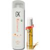 GK Hair pH+ Clarifying Shampoo 1000ml + GK Hair Olio all'Argan 0.34 Fl Oz - Kit Pre‑Trattamento Profondo & Styling Capelli Lisci e Anti‑Crespo, Adatto a Tutti i Tipi di Capelli