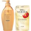 Générique Premium Volume Repair Shampoo for Tsubaki 450ml & Refill Pack 300ml Set - Moisturizing & Repairing - Cherry Blossom - Hair Care Set