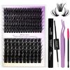 WENDY LASHES Kit Ciuffetti Ciglia Fai Da Te C Curl 0,07mm Mix 12-16mm 100D+200D