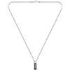 BOSS Jewelry Collana e Bracciale a Catena da Uomo Collezione KASSY EMBLEM in Acciaio Inossidabile con un Pendente in Smalto Nero, argento
