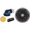 Bosch Professional 18V System Levigatrice a batteria GEX 18V-150-3 (incl. 1 carta abrasiva,1 anello di sicurezza, senza batteria/caricabatteria) + Bosch 1x Platorello multiforo EXPERT (Ø 150 mm)