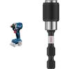 Bosch Professional Bundle of Bosch Professional 18V System Avvitatore con percussione a batteria GDR 18V-215 (senza batteria/caricabatteria) + Bosch 1x Portabit PRO Quick Change Impact (145 x 65 mm)
