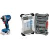 Bosch Professional 18V System Avvitatore con percussione a batteria GDR 18V-215 (senza batteria/caricabatteria) + Bosch PRO Impact Mixed Set 35 pz. (per calcestruzzo, piastrelle morbide, 200 x 107 mm)