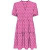 ONLY Onlnova Life Vis S/S Thea Dress AOP, Fucsia Viola, M