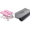 Sunny Health & Fitness P2000 Stepper Rosa per Tutto il Corpo con Schiuma e Tappetino Protettivo per Palestra, Fitness e Allenamento a Casa - N. 074-XS