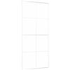 vidaXL Porta Scorrevole in Vetro ESG e Alluminio 90x205 cm Bianca