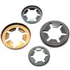 Screws City Rondelle per fissaggio albero, clip a scatto, 2 mm - 25 mm, a molla, in acciaio, con chiusura a stella