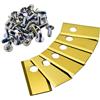 Sitbfoam 36 pezzi di lame di ricambio compatibili con tutti i modelli Navimow serie i105E, i110E, H1500E, H3000E-VF, X315E, X390E lame robot tagliaerba, viti con protezione filettata