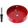 TUNEZ® - Set di seghe a tazza M42, con foro esagonale e centraggio, per legno, metallo, cartongesso, lamiera di ferro, tubo di plastica (150 mm)