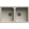 Generic Lavello cucina Romeo avena 2 vasche 86 x 50 cm Made in Italy