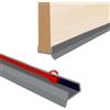 Noeborty Profilo per battiscopa da cucina, alta elasticità in silicone per spessore del legno da 15 mm, 16 mm, 17 mm, profilo di tenuta per battiscopa da cucina, è altamente impermeabile e antipolvere (Grigio