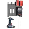 etterr - Supporto metallico da parete per batterie e caricabatterie Bosch Professional 18 V - Compatibile con GAL 18V-40, GAL 18V-160C, 1880 CV, 3680 CV e GAX 18V-30 - Stazione di ricarica - Gancio