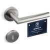 VERAMET Maniglia per Porta Maniglie Porte 40-62mm con Rosetta Foro Chiave