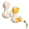 hehongshun Supporto Soffione Doccia, Supporto Doccia Senza Foratura, Porta Doccino per Doccia Supporto A Ventosa Regolabile 60° Senza Foratura In 2 Colori Per Vasca E Box Doccia
