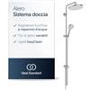 Ideal Standard Alero colonna doccia, kit doccia a risparmio idrico con due tipi di getto (SilkRain e Rain), montaggio flessibile grazie al braccio girevole - Cromo (260 x 513 x 1117 mm)