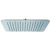 Schläfer 134700 | Soffione Doccia Quadro 20x20 cm a Pioggia, Anticalcare ad Alta Pressione Ultra Sottile in Acciaio Inox, Soffione per Cabina Doccia, Snodo Regolabile Universale G 1/2, Cromo, Argento