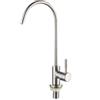 Lapiglo Rubinetto da cucina in acciaio inox con purificatore integrato, rubinetto a filtrazione diretta a 4 fasi, miscelatore per lavello a leva singola, sicuro per pulire e sicuro, 27 cm (argento)