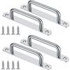 Gaomoeny 4 Pezzi Maniglia Porta Scorrevole,Maniglie per Porte Scorrevoli per Porta per Cassetti Porte Armadietto Armadio Garage Esterno Interne