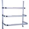 HI Special-trends Portasciugamani per porta con 3 barre e 2 ganci cromati 56 x 49 x 25 cm