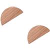 SANCHAKOU Pomelli Legno 2 Pezzi Con Anta Semicircolare Armadio Scarpiera Comodino Log Foro Singolo Maniglia In Legno Massello Rovere Da 64 Mm
