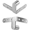 Generisch Cuscinetto girevole ad alta resistenza, cerniera girevole per porta domestica, 2 pezzi, in acciaio inox per albero girevole, per casa, magazzino, guardaroba, accessori per mobili per libri, armadio