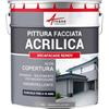 ARCANE INDUSTRIES Pittura Facciata Acrilica per Intonaco 10 L Grigio platino