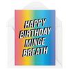 Tongue in Peach Divertente biglietto di compleanno, biglietto scortese, Happy Birthday M*nge Breath, Novità Profanity Insult Banter Lesbica Bestie for Her for Him, CBH478
