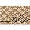 HANSE Home Zerbino in cocco per interni, 45 x 75 cm, per esterni, in cocco, resistente alle intemperie, antiscivolo per ingresso e esterni protetti, naturale
