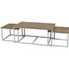 Urban living Tavolino Basso, ingegnerizzato, Legno/Bianco, Normal