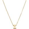 SINGULARU - Collana Hailey Letter. Acciaio con Placcatura in oro 18 kt. Gioielli da donna. Lettera I.