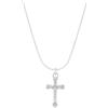 Generic LXGGUC Accessori ragazze 925 Sterling Silver Tiny and Men, vintage Sideways Danty per donne, regalo di compleanno della collana a croce