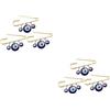 SHINEOFI 2 Set Spilla Da Scialle Malocchio Ciondoli Per Borse Auto Fascino Della Borsa Kit Di Perline Spille Pendente Blauer Evil Eye Spilla Per Vestiti Per Maglione Resina 3 Pezzi*2