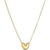 SINGULARU - Collana Hailey Letter. Acciaio con Placcatura in oro 18 kt. Gioielli da donna. Lettera V.