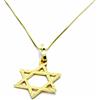 PEGASO GIOIELLI - Collana da Donna in Oro Giallo 18kt (750) Catenina Veneta con Pendente Stella di David