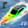 PENGBU RC Barca Telecomandata 2.4GHz RC Boat con 7 modalità di luce LED