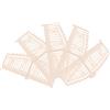 OFFSCH Set 5pezzi Mini Porte da Giardino in Plastico Beige Flessibili per Micro Paesaggi e Modelli Sand Table Decorazione per Ragazzo Ragazza