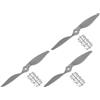 QUARKZMAN 3pz 12x6 Elica RC Eliche 2 Pale Grigie con Ring Adattatori