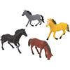 W'TOY Cavalli Assortiti Realistici 4 Pezzi in Busta - W'Toy - Globo Giocattoli - 41641
