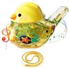 Genérico Fischietto portatile per uccelli, giocattolo sensoriale acqua, gadget per bambini con pannello resistente, accessorio scolastico con texture raffinata, 9,4 x 6,1 x 6,1 cm, strumento compatto per la