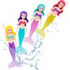TOPWAYS Giocattolo Subacqueo per Piscina, Sirena, Siluro, Allenamento, Piscina Estiva Giocattolo da Nuoto (Sirena con Coda di Cristallo)