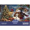 XPASHIQWC Umano di neve di NataleJigsaw Puzzle Impossibili 1000 Pezzi Snowy foresta Decorazione Per La Casa. Giochi Rilassamento E Intelligence Per Adulti E Ragazzi Da 14 Anni 70x50cm/1000pcs