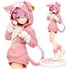 MIFKLMV Ra-m Figure, Re Zero Figura Modello,Starting Life in Another World, 8.2 Inch Ra-m Figura Statua, Modello di Anime Personaggio In piedi Modello Home Desktop Decoration per Bambino Regali