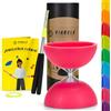 Diabolo Freizeitsport Set giocoliere Basic (Rosa) - Diabolo con Bastoncini in Alluminio, Corda di Ricambio, Istruzioni (Lingua Italiana Non Garantita). Perfetto per Bambini, Principianti e