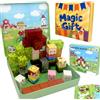 Bonifunt Costruzioni Magnetiche da Azienda Agricola, 49 Pezzi Blocchi da Costruzione Magnetici, Cubi Magnetici da Viaggio, Cubi di Costruzione, Magnetic Building Blocks, Decorazione per Casa Ufficio