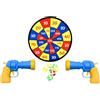 Generico Pistola Giocattolo con Bersaglio Set 2 Pistole con Bersagli e 6 Palline Appiccicose Gioco Dardi Freccette Tiro al Bersaglio Tabellone Tiro a Segno Bambini Adulti Pistola Fucile Giocttolo Mitra
