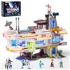 Lumibricks Space Bounty Hub - Set di mattoncini da costruzione, collezione modulare in stile cyberpunk alieno, con minifigure, 2309 pezzi, per adulti e adolescenti