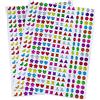 Reccisokz Lvcky 840 paia orecchini sticker 3D Gems sticker Girls bastone su orecchini