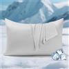Elegear Federa Rinfrescante 40x80 cm, Ioni D'Argento E Arc-Chill 3.0 Q-Max > 0,5 Fibre Fredde, Federa Per Cuscino, Anallergica E Traspirante, Per Il Raffreddamento Delle Federe Estive, Grigio