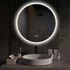 ApeJoy Specchio da bagno a LED rotondo da 60 cm, con illuminazione e anti-appannamento, specchio da parete a LED con interruttore touch e memoria, specchio luminoso