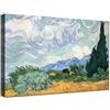 canvashop Quadro Van Gogh Cipressi Cm 100X70 Stampa Su Tela Canvas Quadri Moderni Soggiorno